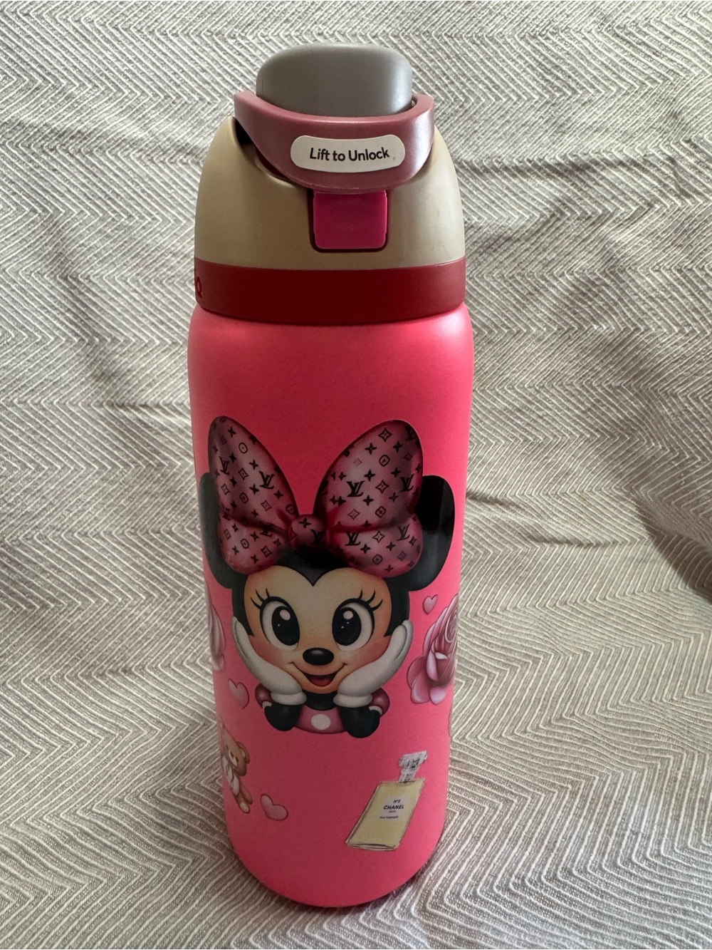 Owala Kids Pink Minnie Mouse Stainless Steel Water Bottle - Picture 3 of 8